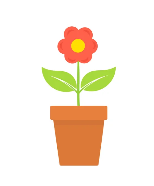 Květina v květináči — Stockový vektor