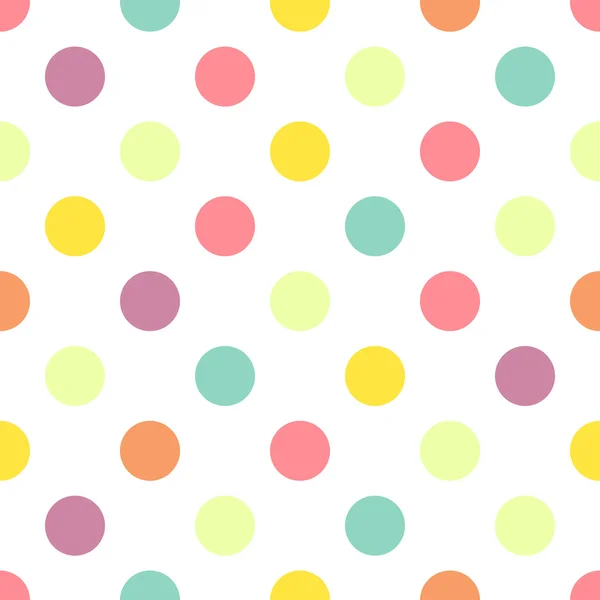 Polka dot barvy vzor — Stockový vektor