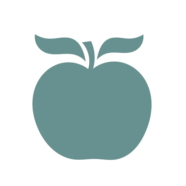 Icône Apple bleue — Image vectorielle