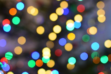 renkli Bokeh ışıkları