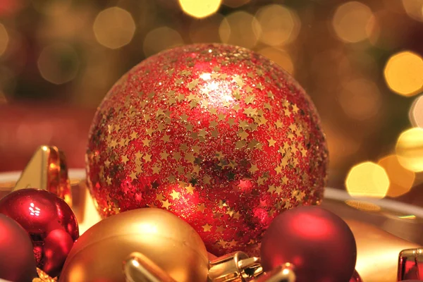 Christmas ornaments background — Stock Photo, Image