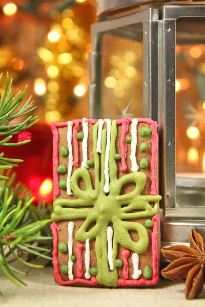 Christmas cookie närvarande — Stockfoto