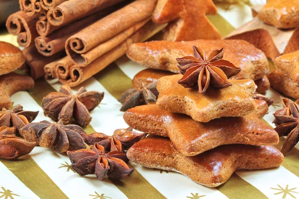 Navidad decoración de pan de jengibre — Foto de Stock