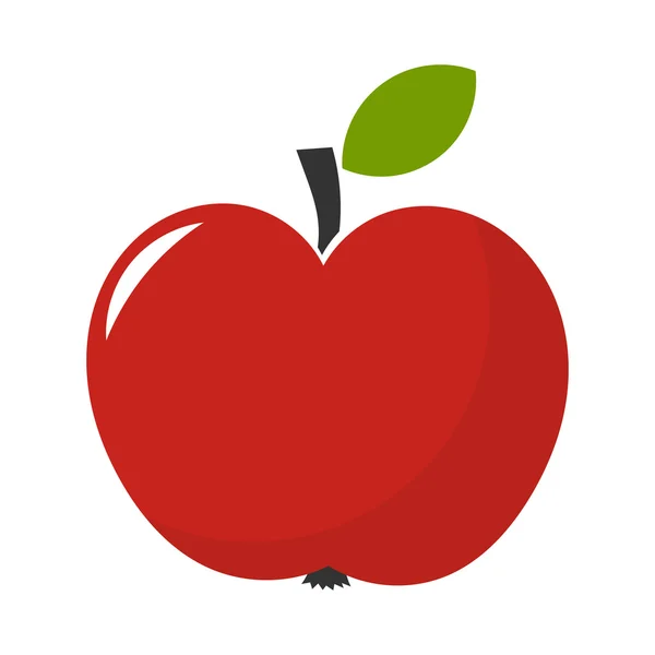 Red apple illustration — Stock Vector