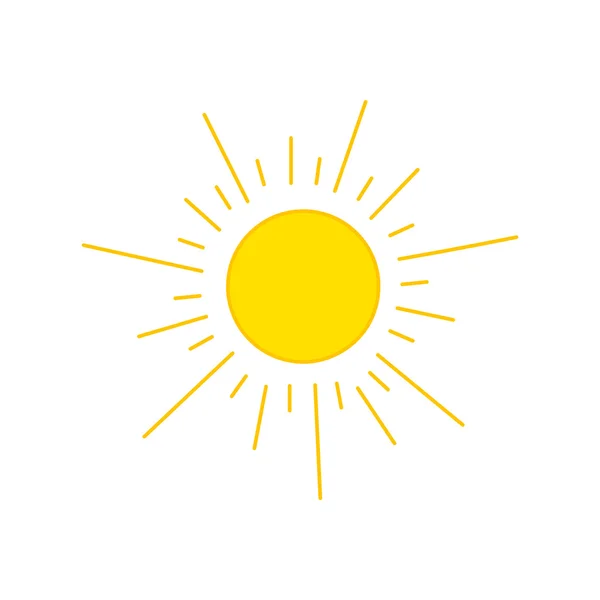 Sun drawing vector — Stock Vector