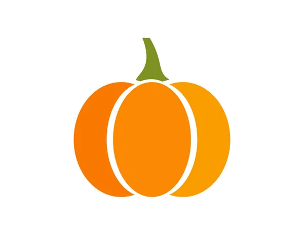 Pumpkin Fruit Icon Flat Design Symbol Vector Illustration — Stock Vector
