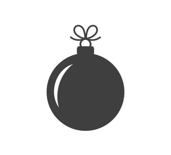 Kerstbal Icoon Vectorillustratie — Stockvector