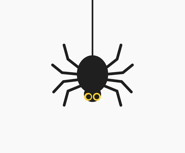 Roztomilý Pavouk Halloween Vektorová Ilustrace — Stockový vektor