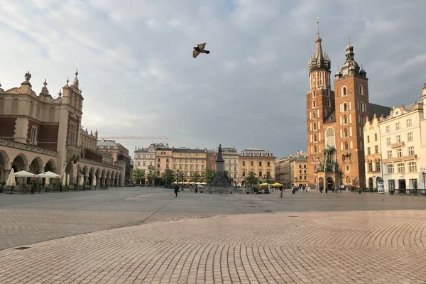 Krakow Polonya Mayıs 2020 Krakow Ana Meydanı Rynek Polonya — Stok fotoğraf