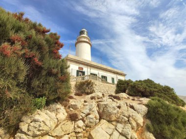 Mallorca Adası, İspanya 'daki Kaptan de Formentor Deniz Feneri.