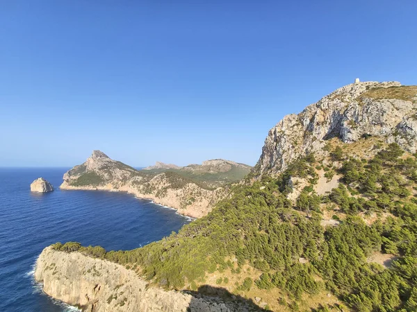 スペインのマヨルカ島にあるケープ フォルメンター 夏景色 — ストック写真