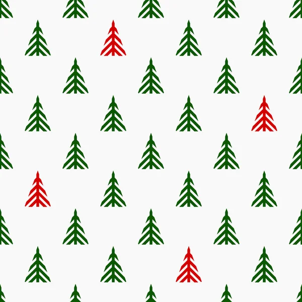 Arbres Noël Motif Papier Peint Vacances Illustration Vectorielle — Image vectorielle