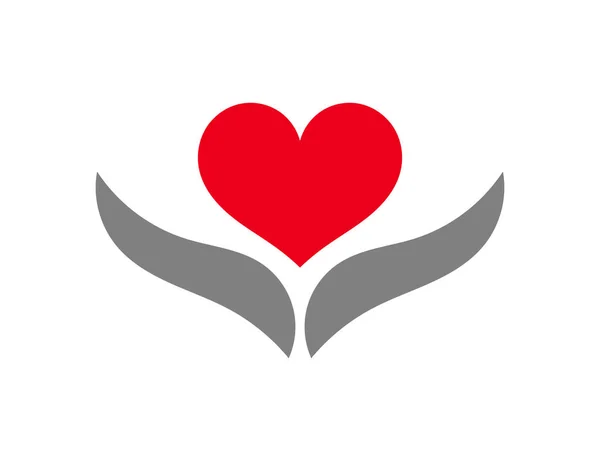 Значок Догляду Серцем Векторні Ілюстрації — стоковий вектор