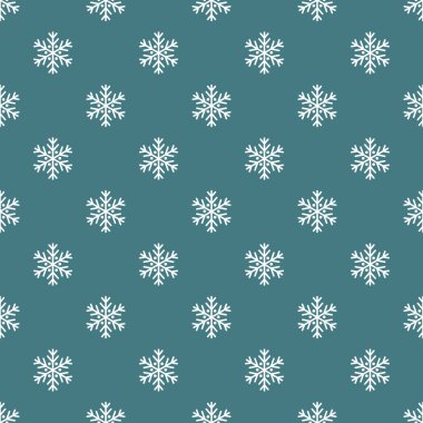 Mavi arka planda kar taneleri var. Vektör illüstrasyonu.