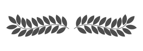 나뭇잎 디자인 포도는 국경을 이룬다 일러스트 — 스톡 벡터