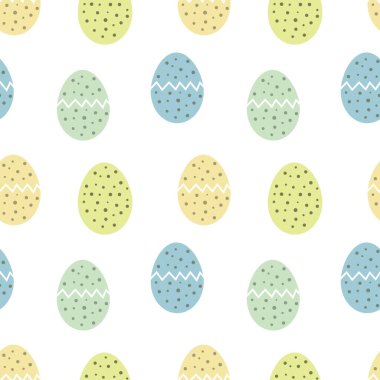 Çatlamış Paskalya yumurtaları pürüzsüz. Paskalya yumurtaları. Vektör illüstrasyonu.