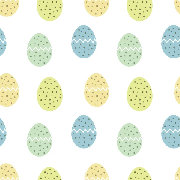 Pęknięte Jajka Wielkanocne Bez Szwu Tło Pisanek Ilustracja Wektora — Wektor stockowy