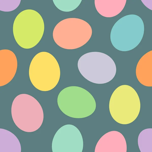 Huevos Pascua Pintados Patrón Colorido Fondo Huevos Pascua Ilustración Vectorial — Vector de stock