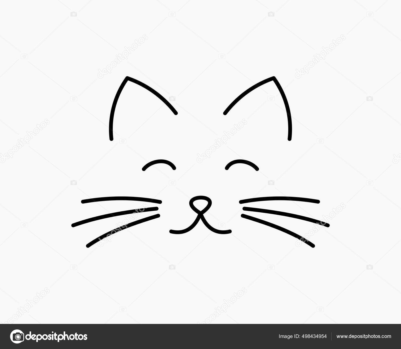 Cute cat face icon. Vector illustration Stock Vector Image & Art