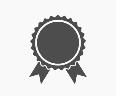 Rozet düz tasarım ikonu. Vektör illüstrasyonu.