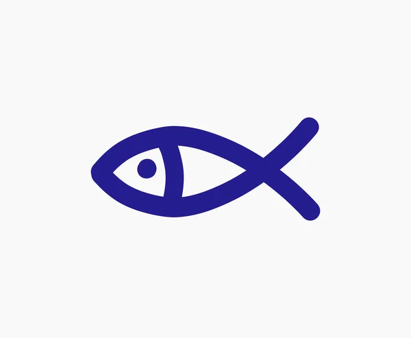 Fish Doodle Icon Vector Illustration — Stock Vector