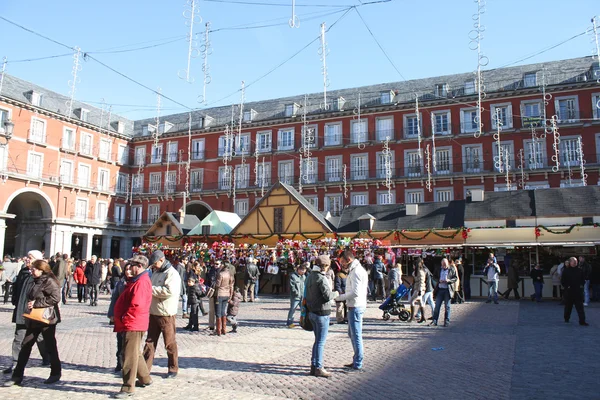 마드리드에서 크리스마스 시장 — 스톡 사진