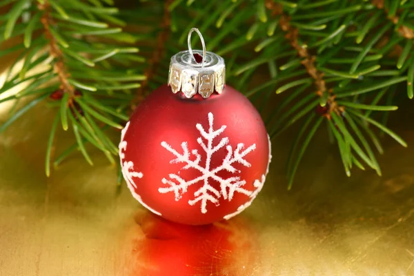 Christmas red ball — Stock Photo, Image