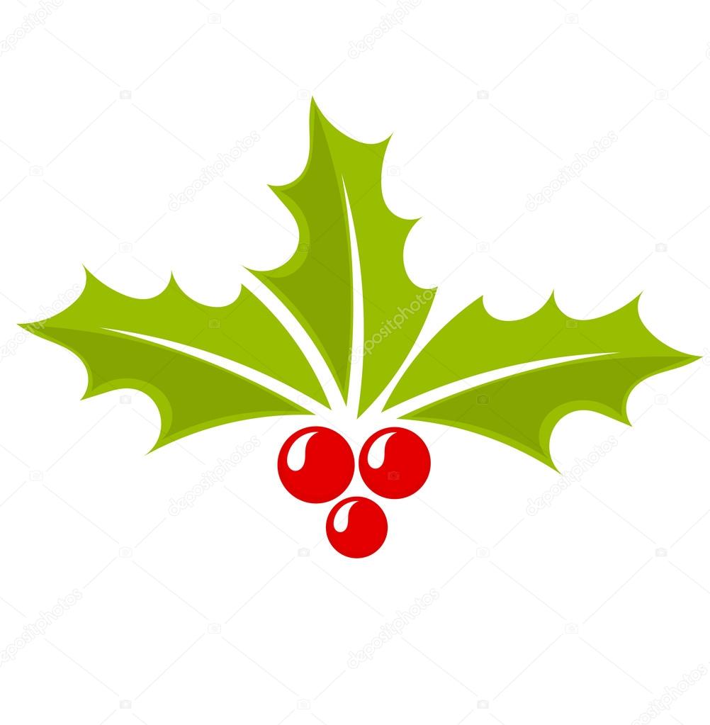 Christmas holly berry icon