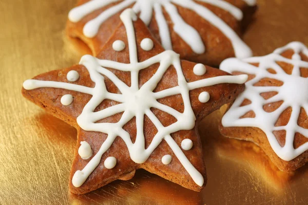 Galletas estrellas de Navidad — Foto de Stock