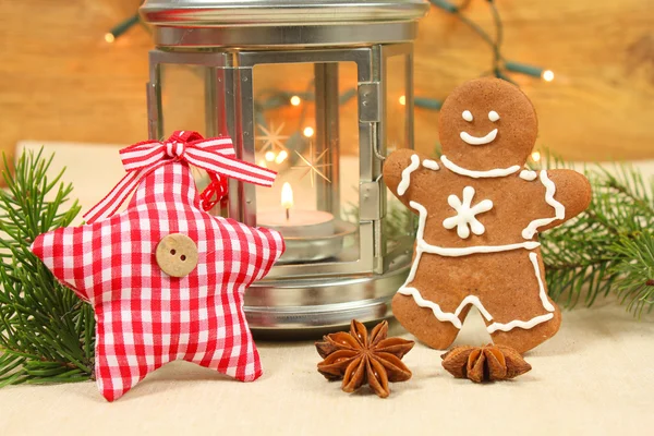 Christmas gingerbread man — Stock Photo, Image