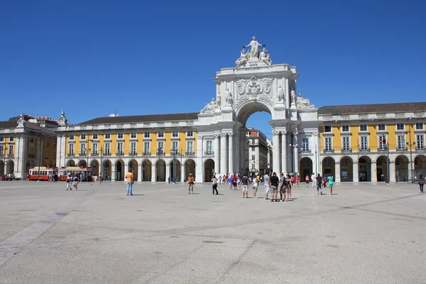 Comercio Lisbon'da Praça yapmak — Stok fotoğraf