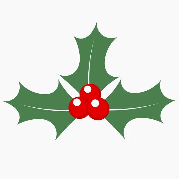 Icono de las bayas Holly — Archivo Imágenes Vectoriales