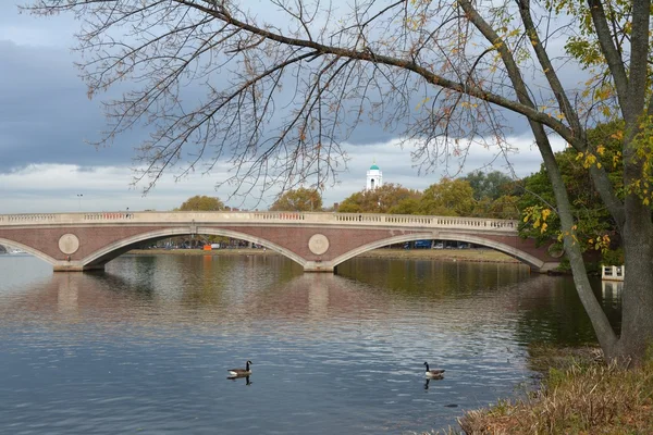 Long Footbridge in Cambridge — Stock Photo, Image