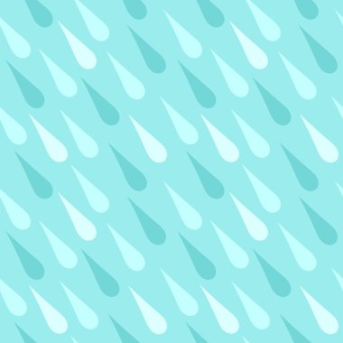 Mavi yağmur desen