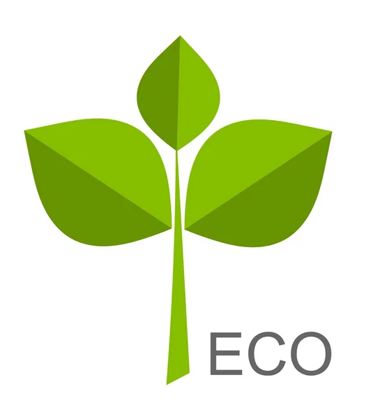 Eco icono de planta — Vector de stock