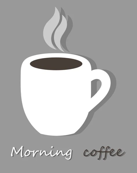 Taza de café mañana — Vector de stock