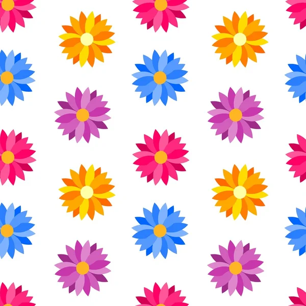 Fleurs texture sans couture — Image vectorielle