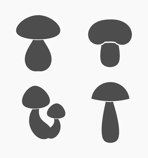 Zestaw ikon grzyb — Wektor stockowy