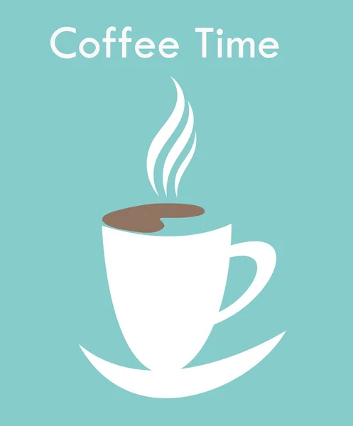 Concepto de hora café — Vector de stock