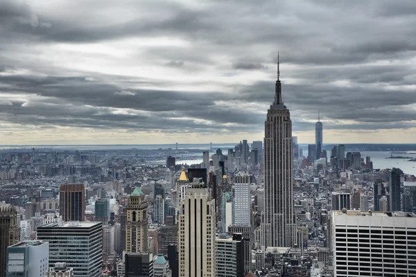 Manhattan horizonte centro de la ciudad —  Fotos de Stock