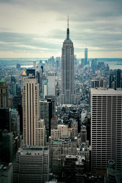 Manhattan skyline view