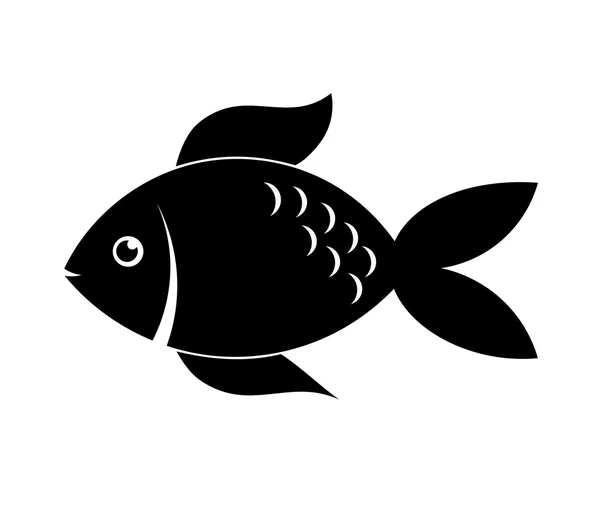 Fish silhouette — Stock Vector