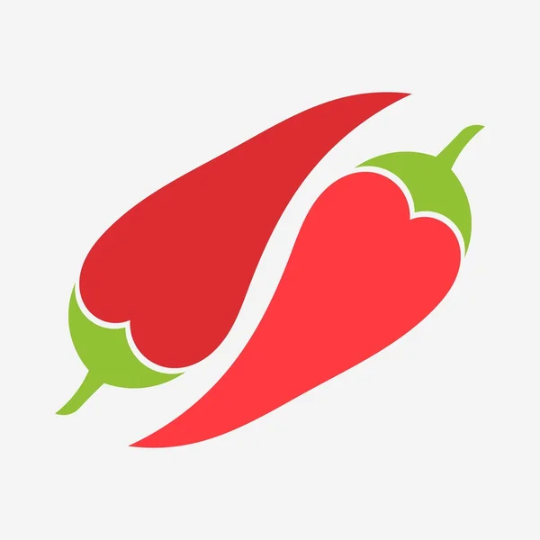 Dos chiles — Vector de stock