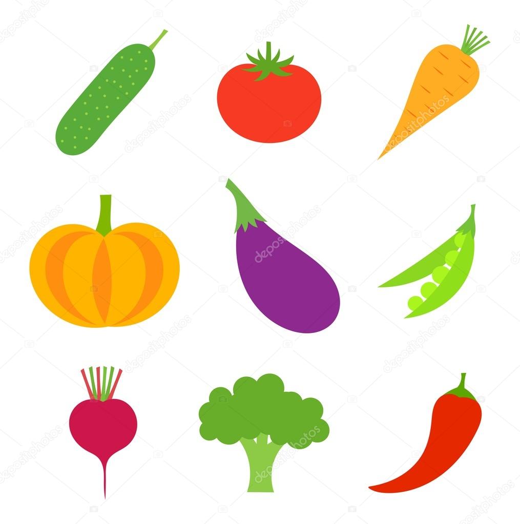 Vegetables collection vector