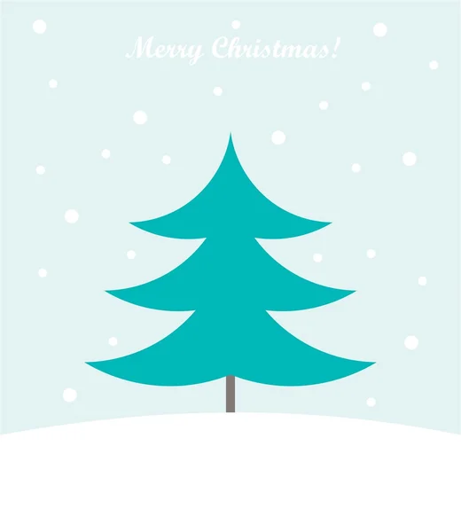 Christmas tree card — Stock Vector