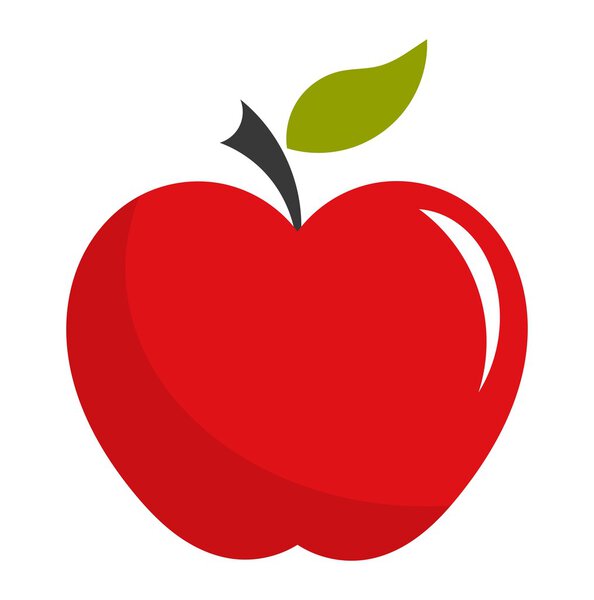 Red apple illustration