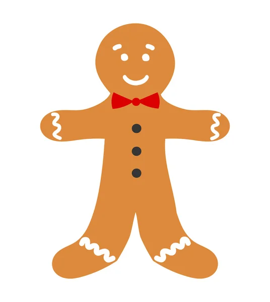 Gingerbread man illustratie — Stockvector