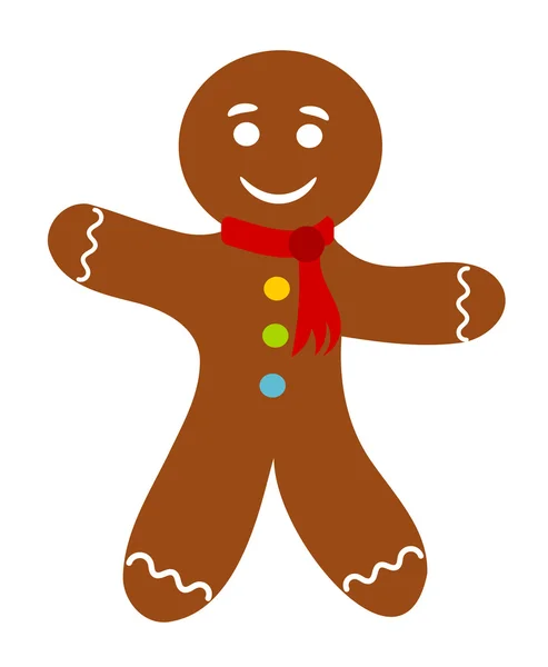 Gingerbread man vector — Stock Vector