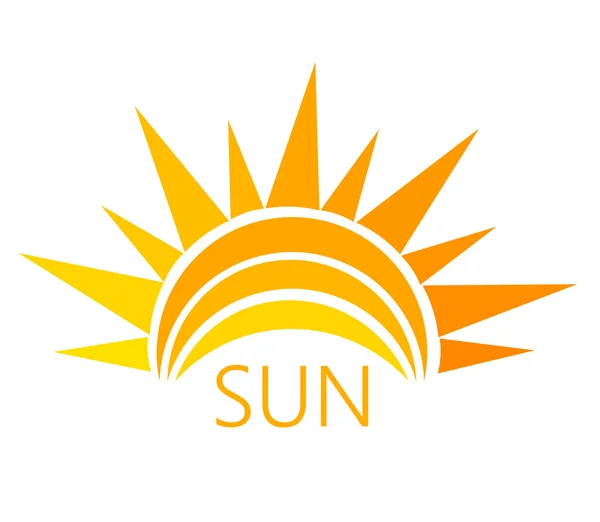 Sun symbol vector — Stock Vector