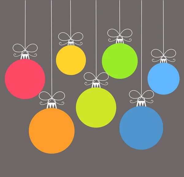 Kerstballen achtergrond — Stockvector